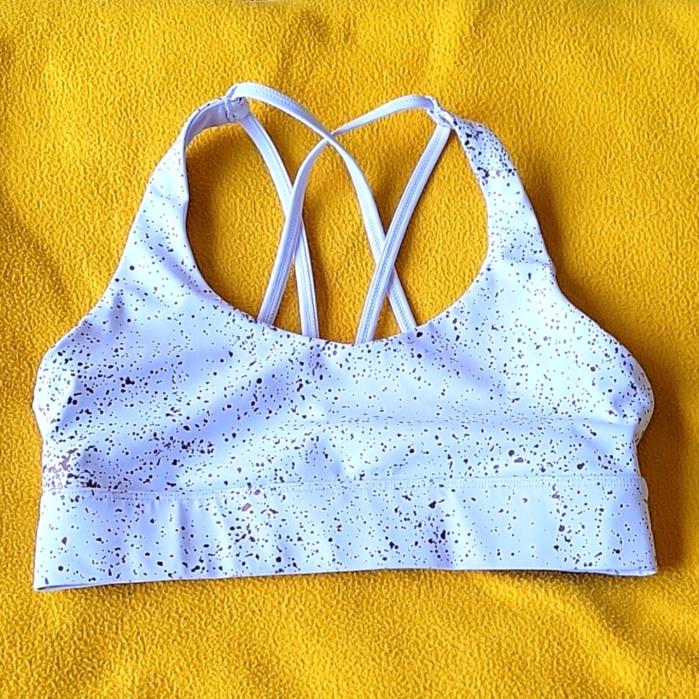 Zyia Gold Splatter Light n Tight Bra